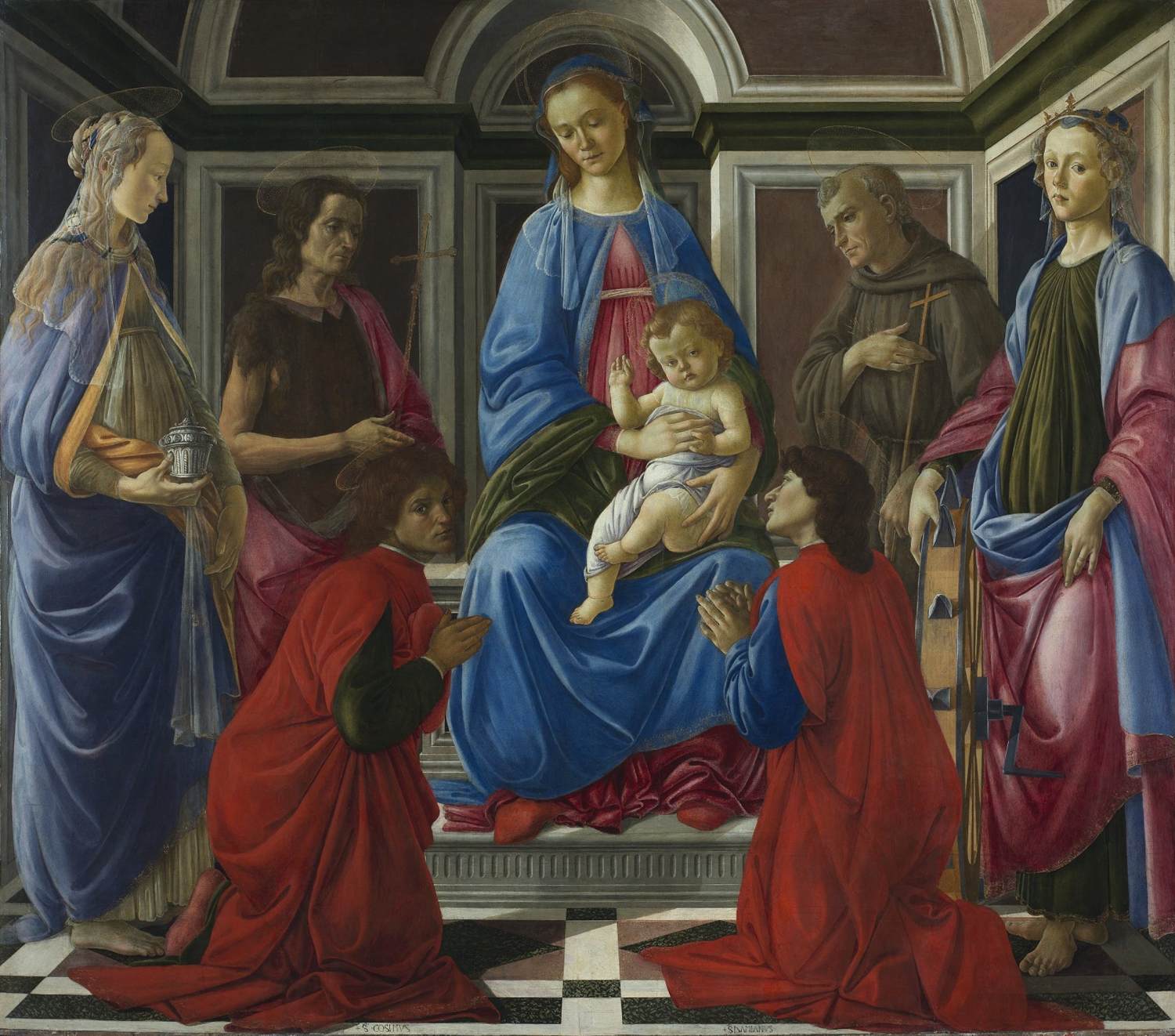 Madonna and Child with Six Saints (Sant'Ambrogio Altarpiece) by