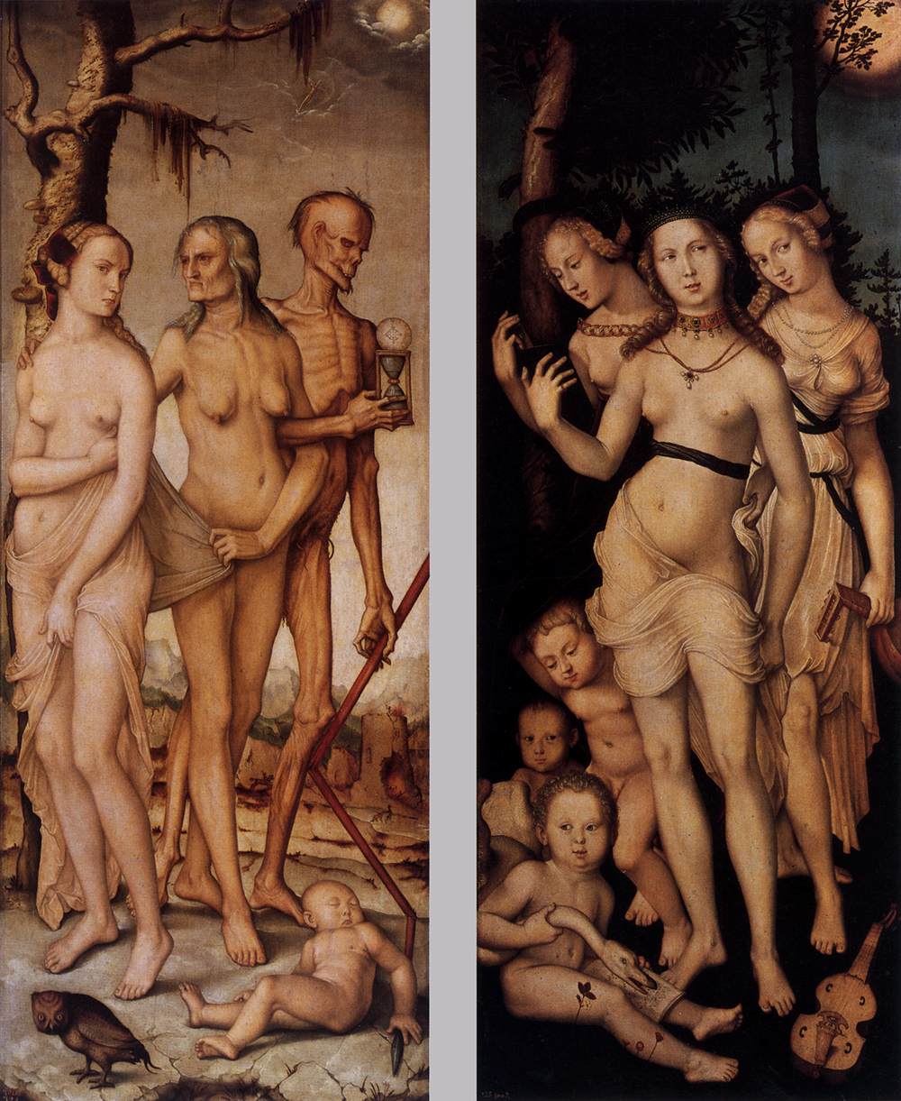 Three Ages of Man and Three Graces by BALDUNG GRIEN, Hans