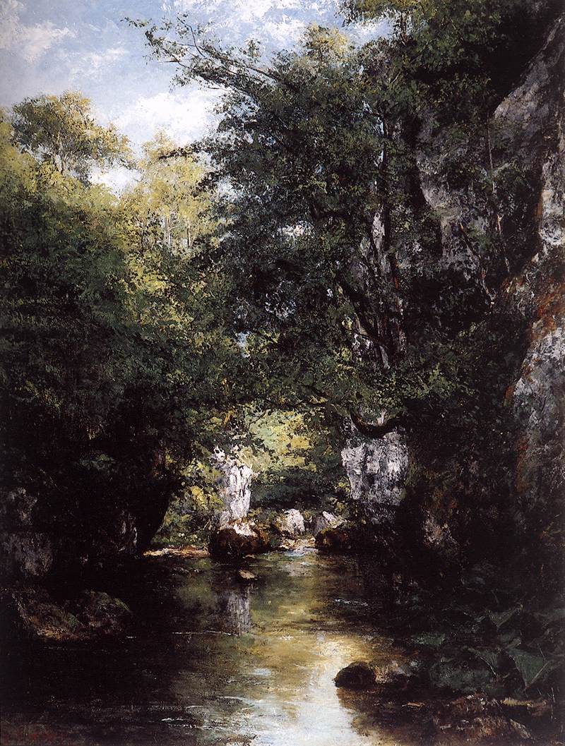 The Stream at Brème by COURBET, Gustave