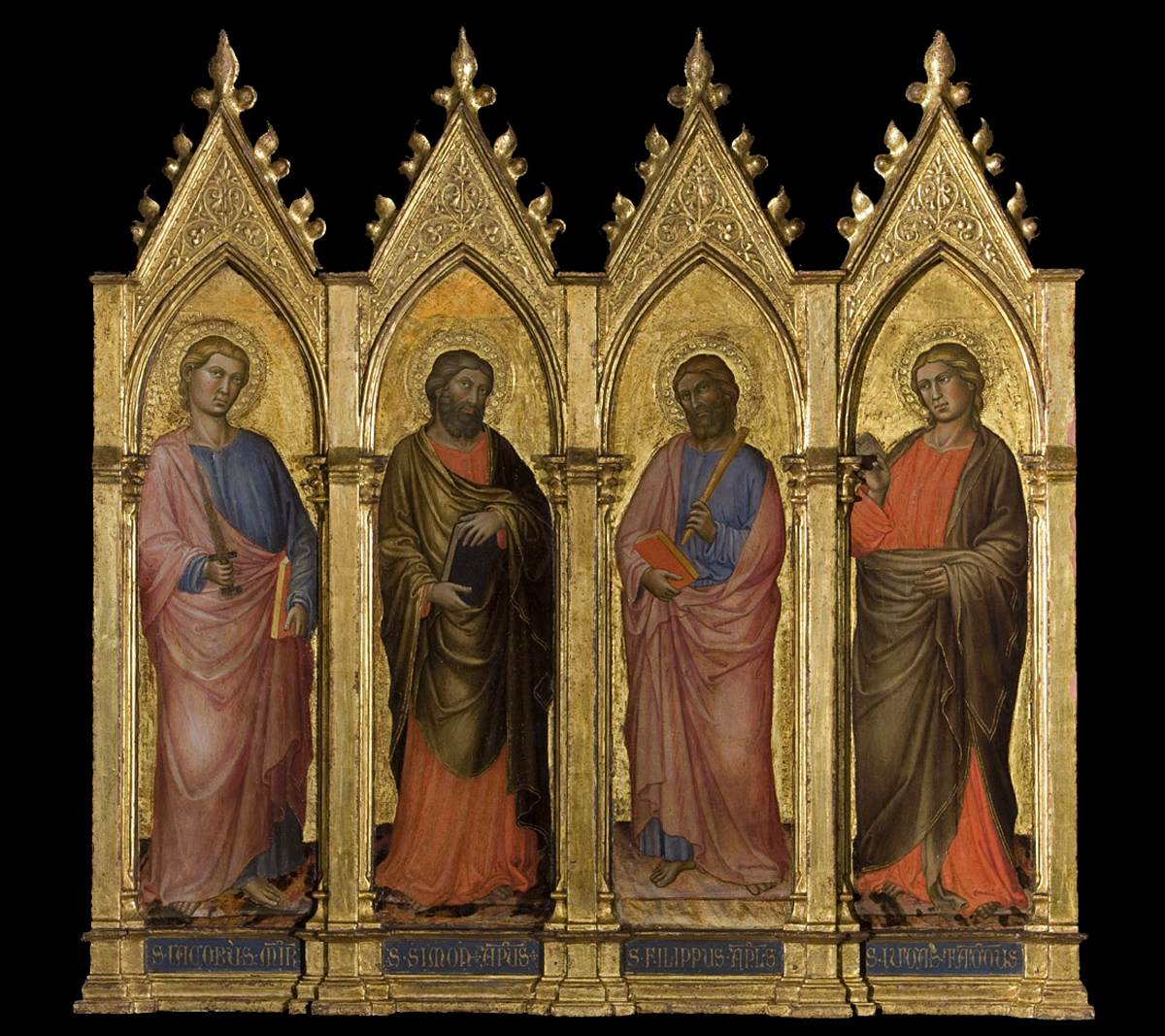 St Simon the Zealot, St Philip, St James the Less and Jude Thaddeus by MARTINO DI BARTOLOMMEO