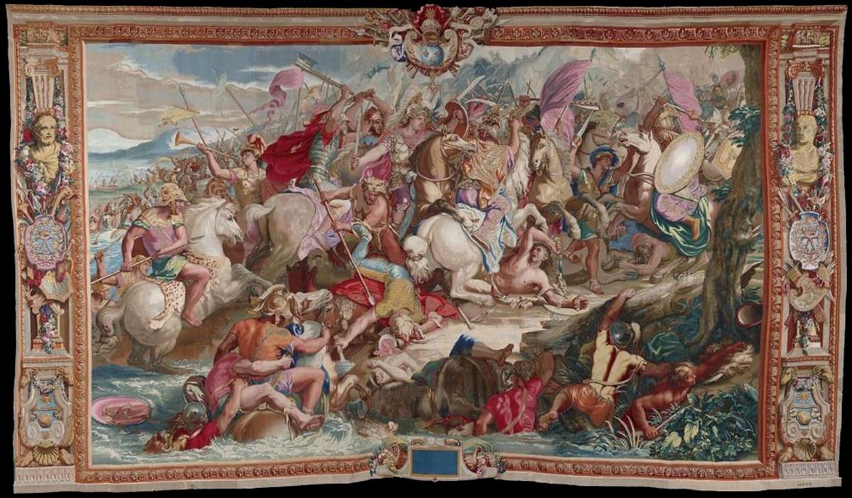 Crossing the Granicus by LE BRUN, Charles