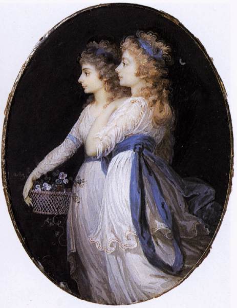 Georgiana, Duchess of Devonshire, with Lady Elizabeth Foster by