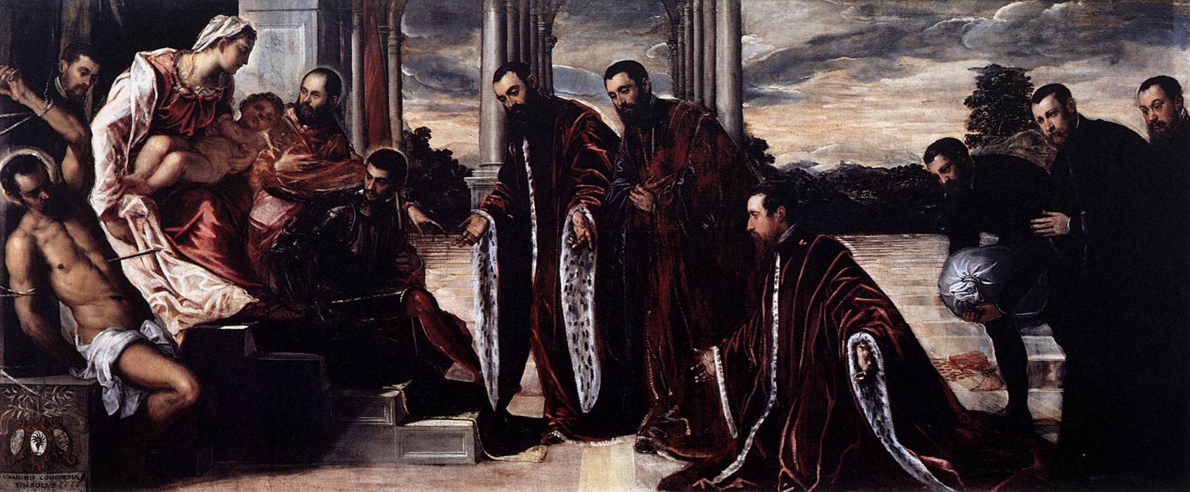 Madonna dei Camerlenghi (Madonna dei Tesorieri) by TINTORETTO