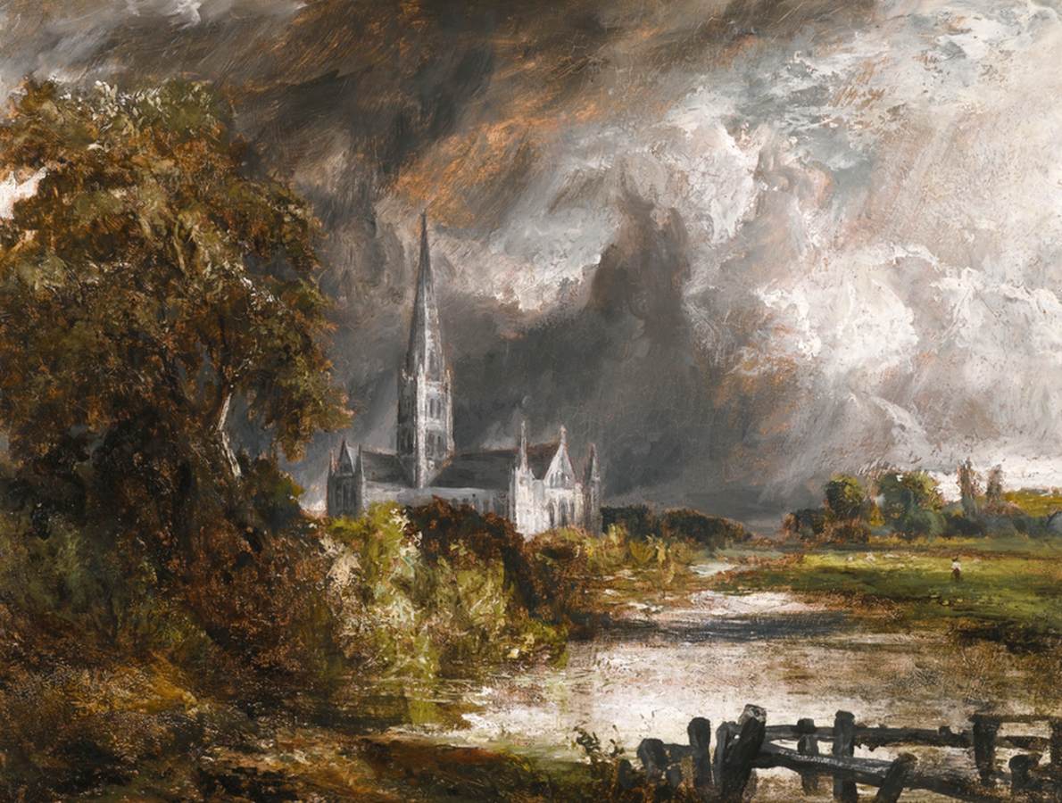 Salisbury Cathedral from the Meadows by CONSTABLE, John