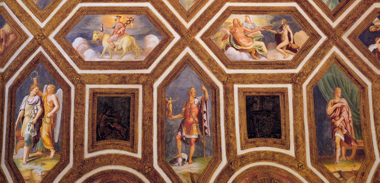 Ceiling decoration (detail) by