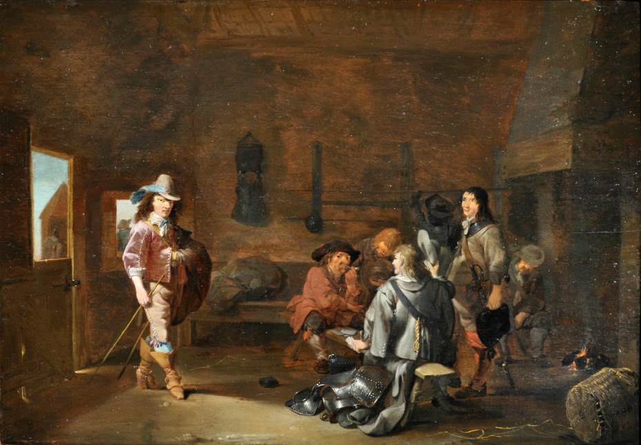 Guardroom Scene by JONGH, Ludolf de