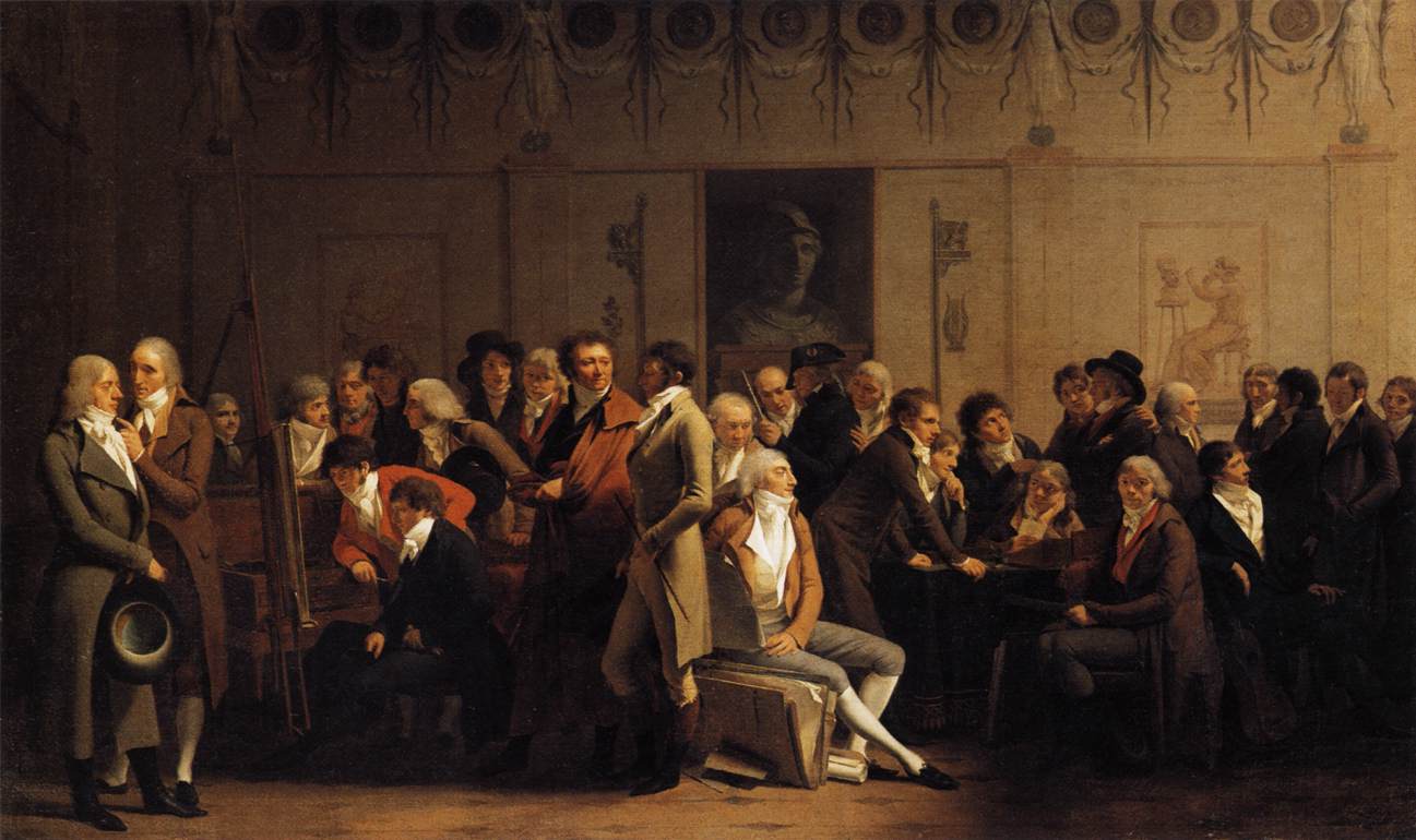 Meeting of Artists in Isabey's Studio by BOILLY, Louis Léopold