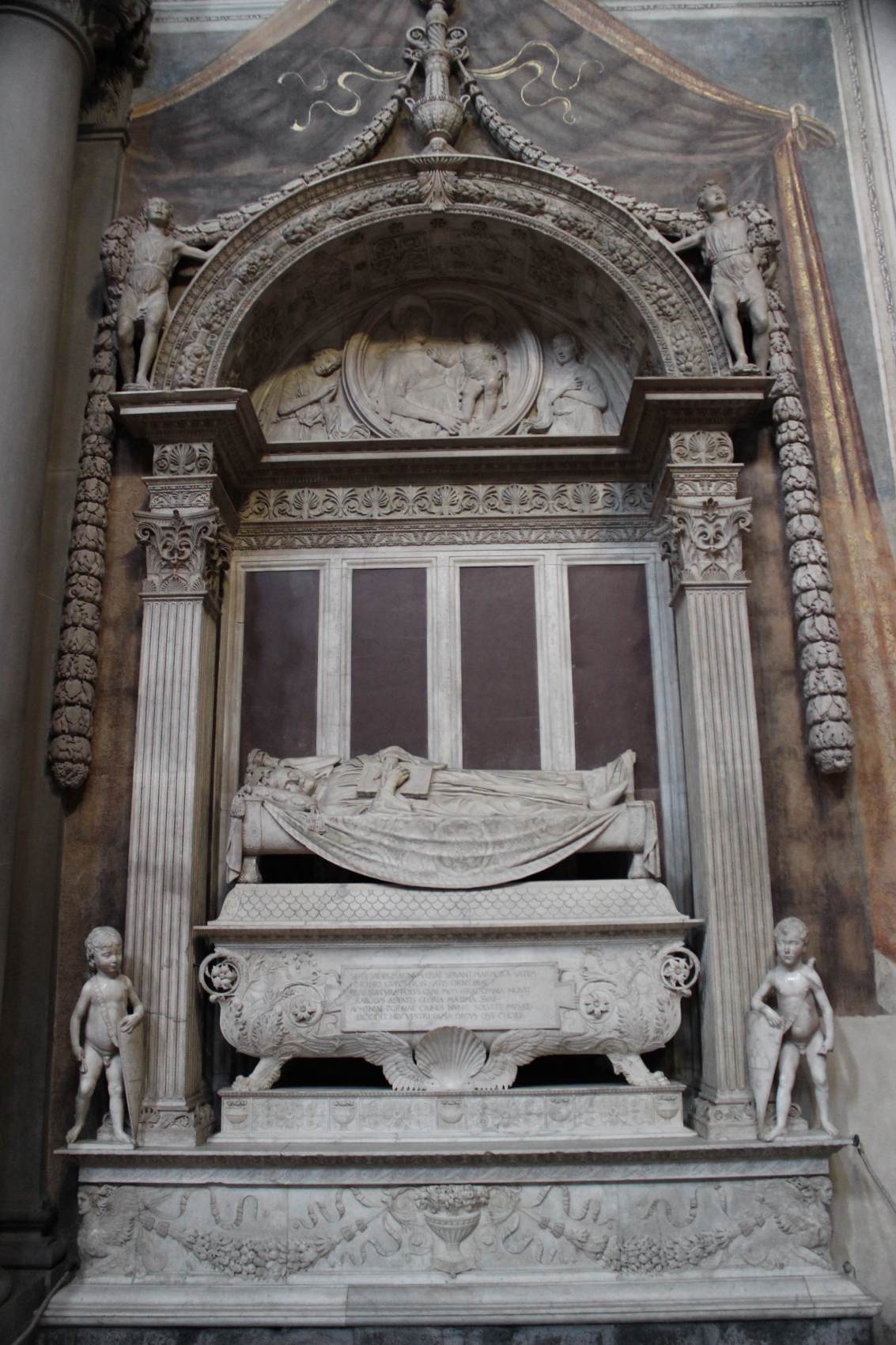 Tomb of Carlo Marsuppini by DESIDERIO DA SETTIGNANO