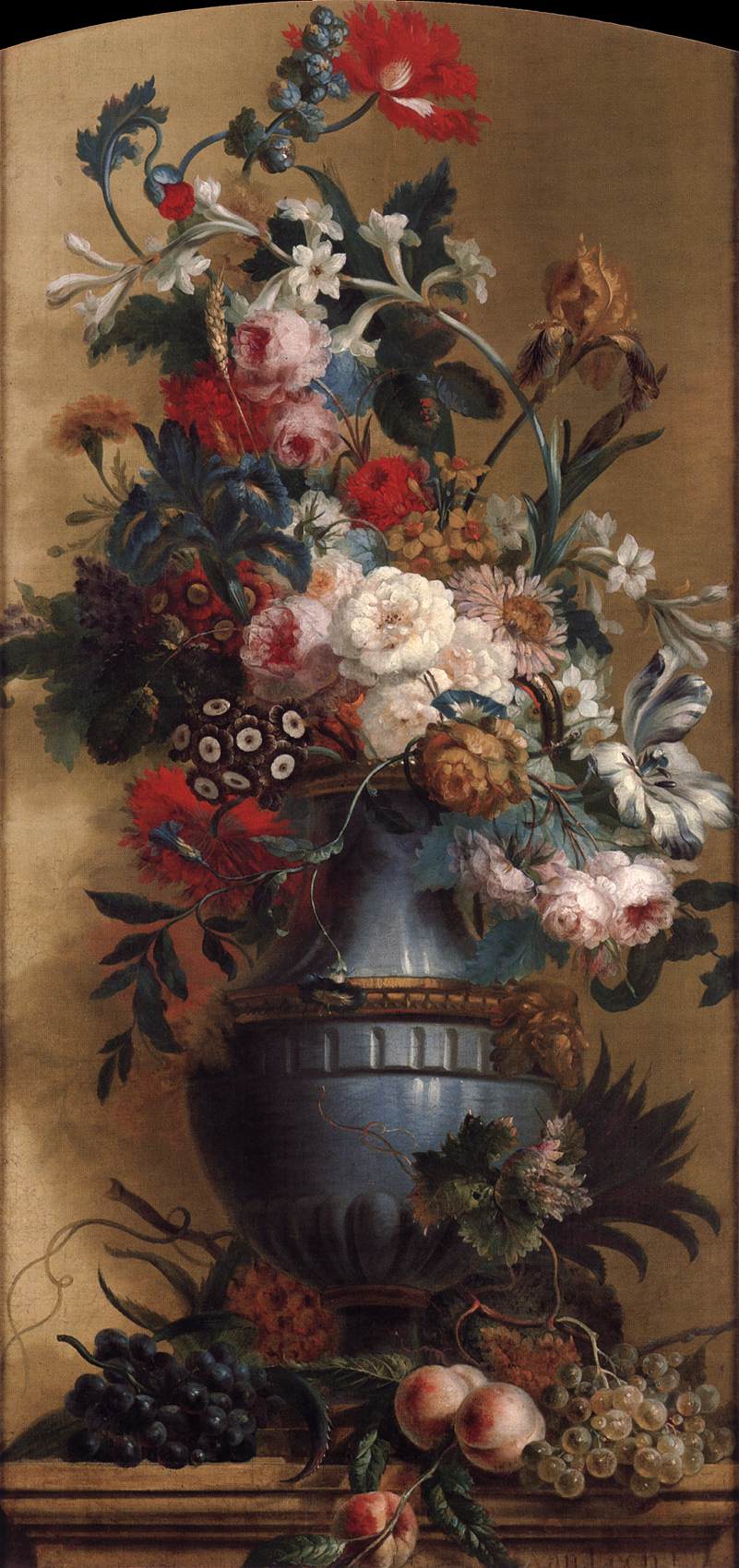 Flowers in a Blue Vase by