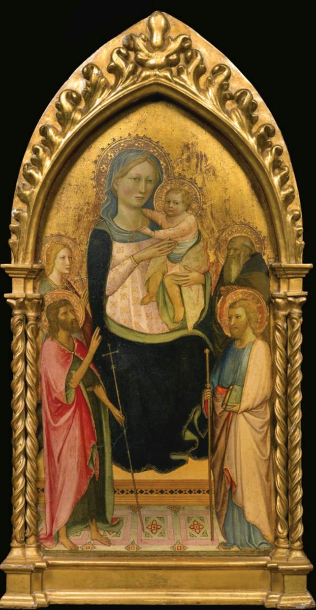 Madonna and Child with Four Saints by LIPPO D'ANDREA DI LIPPO