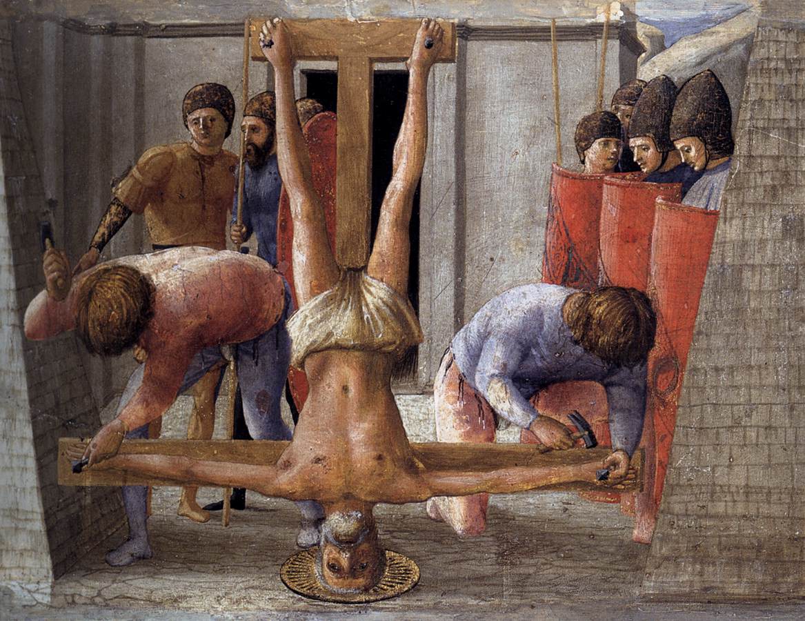 Crucifixion of St Peter by MASACCIO