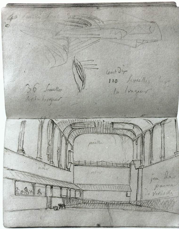 View of the interior of the tennis court by DAVID, Jacques-Louis