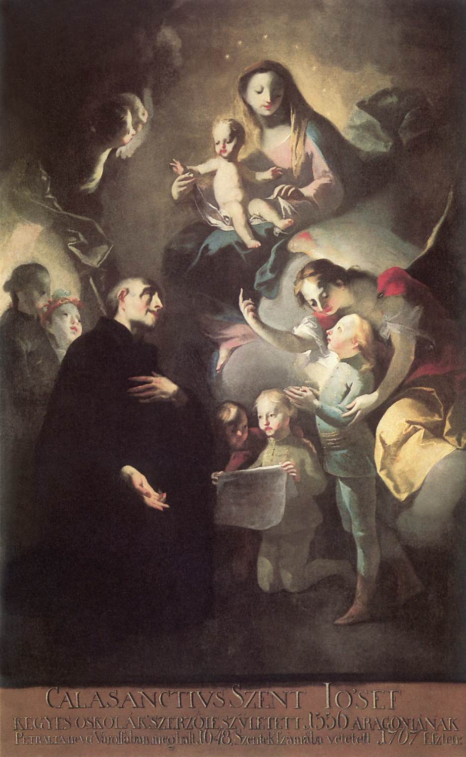 Saint Joseph Calasantius before the Virgin by LEICHER, Felix Ivo