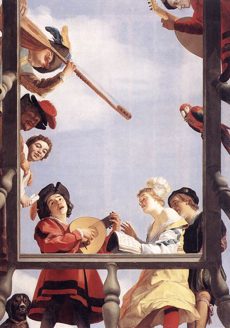 Musical Group on a Balcony by HONTHORST, Gerrit van