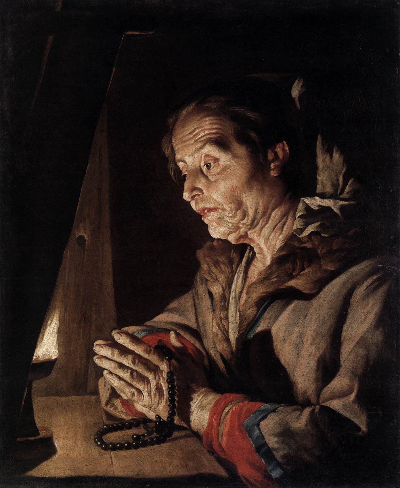 Old Woman Praying by STOM, Matthias