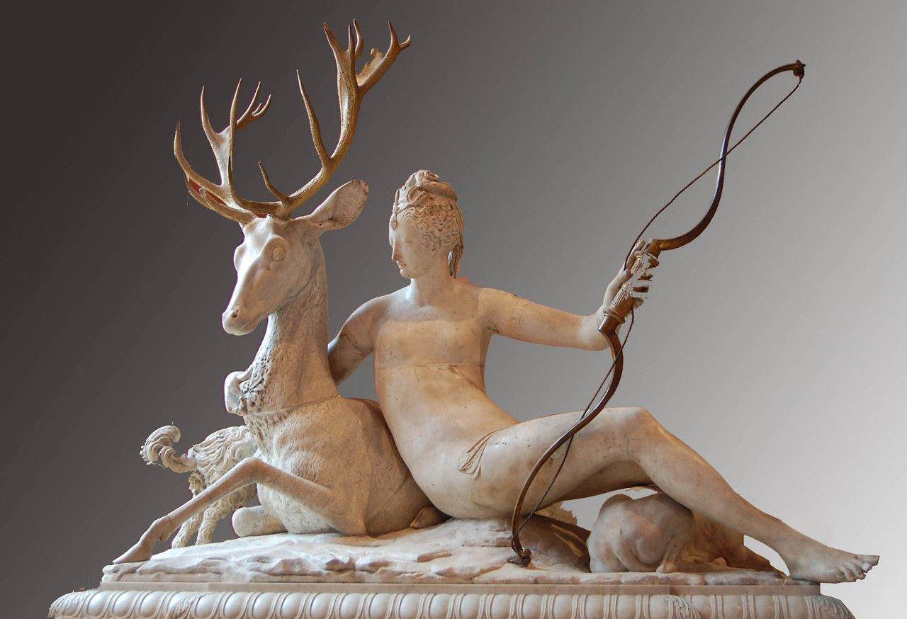 Diana with a Stag by PILON, Germain