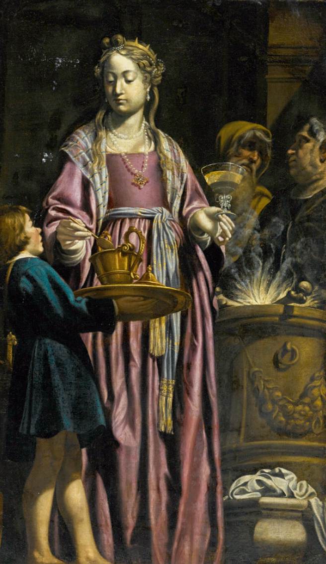 Artemisia Drinking Wine Mixed with the Ashes of her Husband, Mausolus by TARCHIANI, Filippo