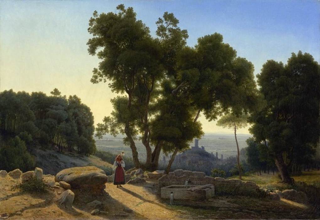 View outside Florence by PERROT, Antoine Marie