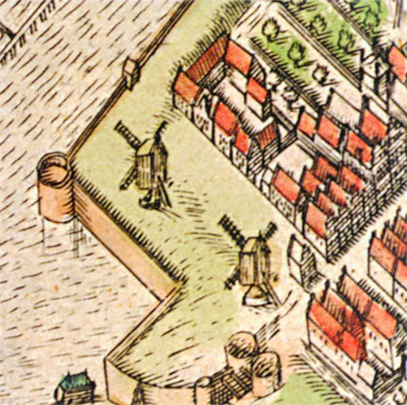 Map of Leiden (detail) by