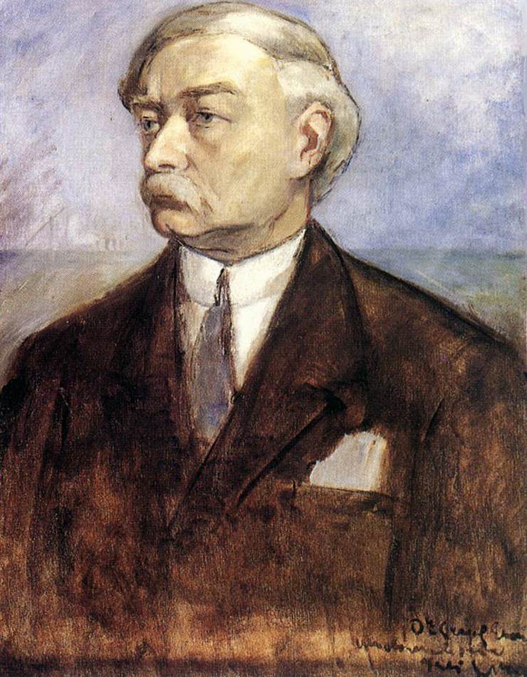 Self-Portrait by IVÁNYI GRÜNWALD, Béla