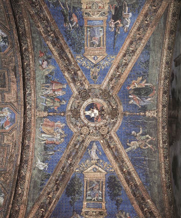 Vault decoration by PINTURICCHIO