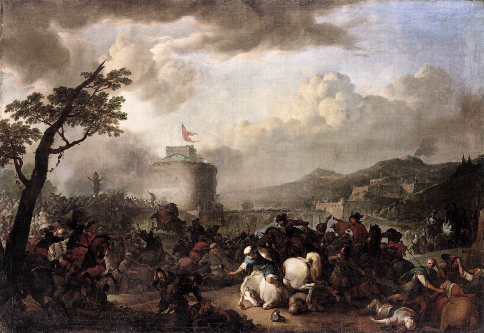 Battle Scene by LINGELBACH, Johannes