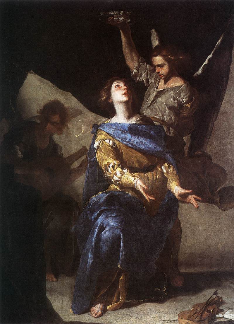 The Ecstasy of St Cecilia by CAVALLINO, Bernardo