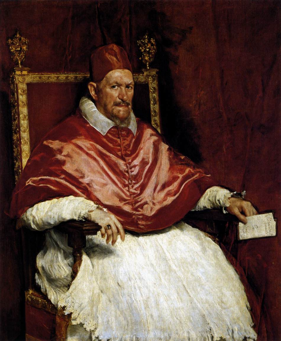 Portrait of Innocent X by VELÁZQUEZ, Diego Rodriguez de Silva y