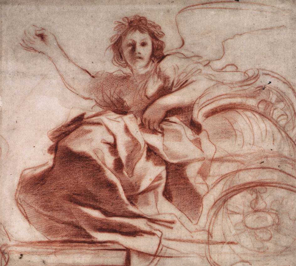 Sketch for Aurora by GUERCINO