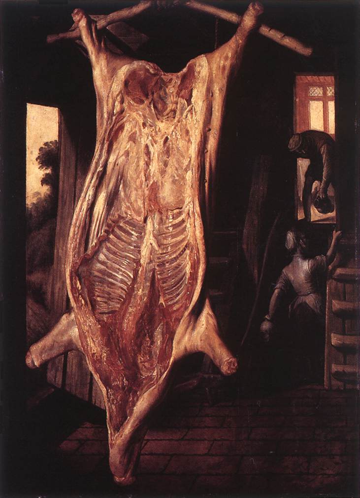 Slaughtered Pig by BEUCKELAER, Joachim