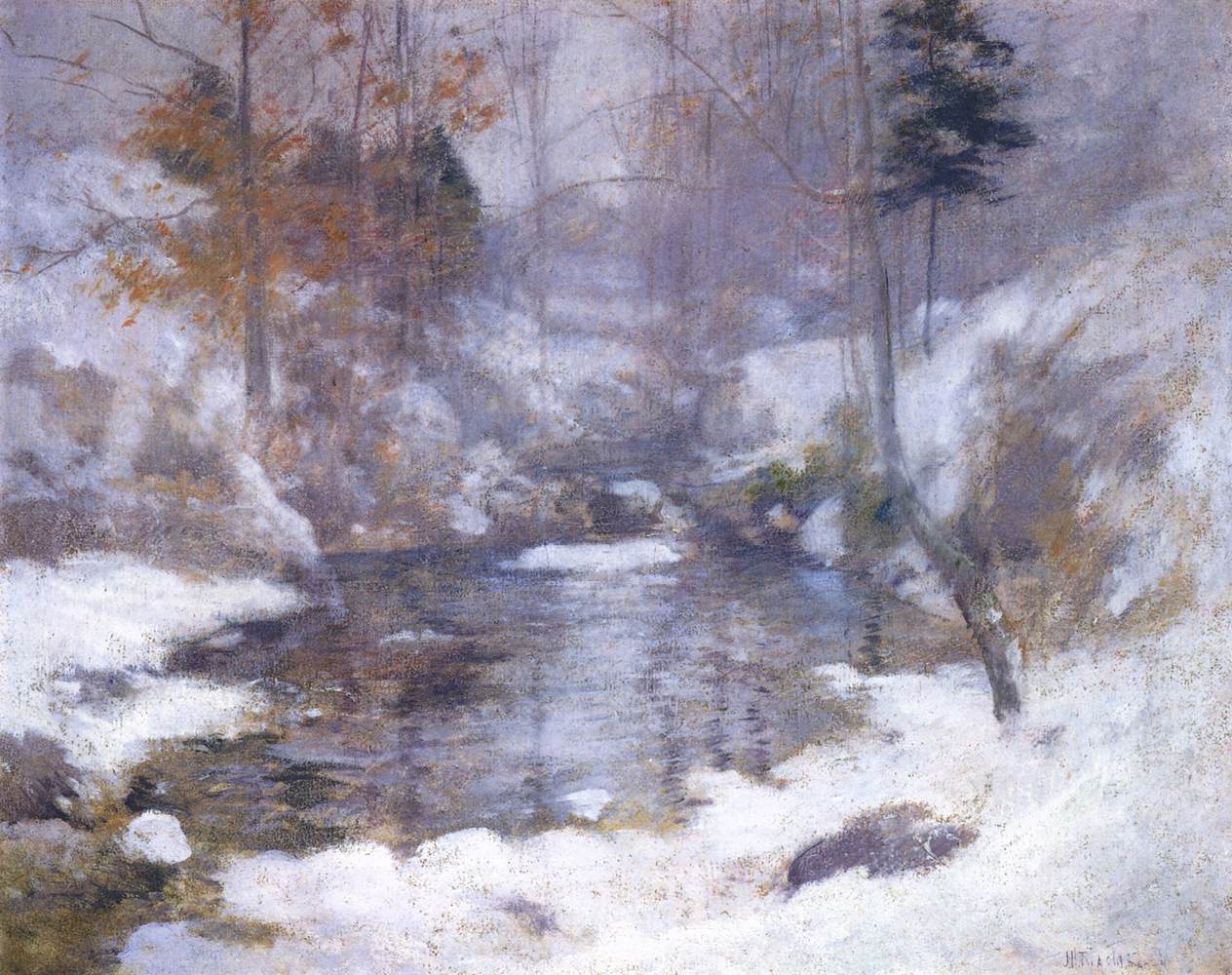 Winter Harmony by TWACHTMAN, John Henry