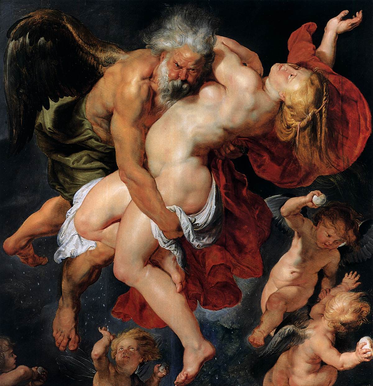 Boreas Abducting Oreithyia by RUBENS, Peter Paul