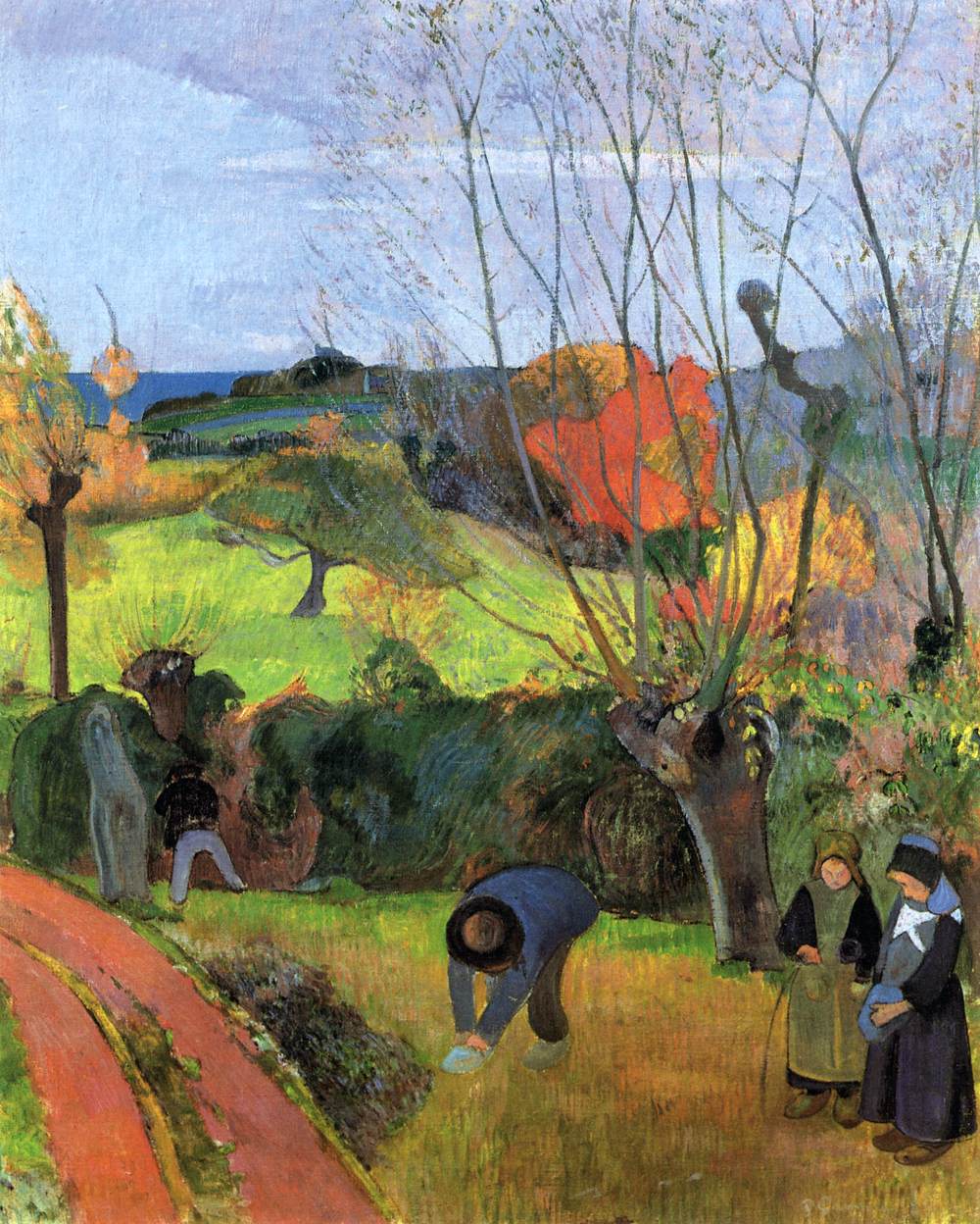 Breton Landscape: The Willow by GAUGUIN, Paul