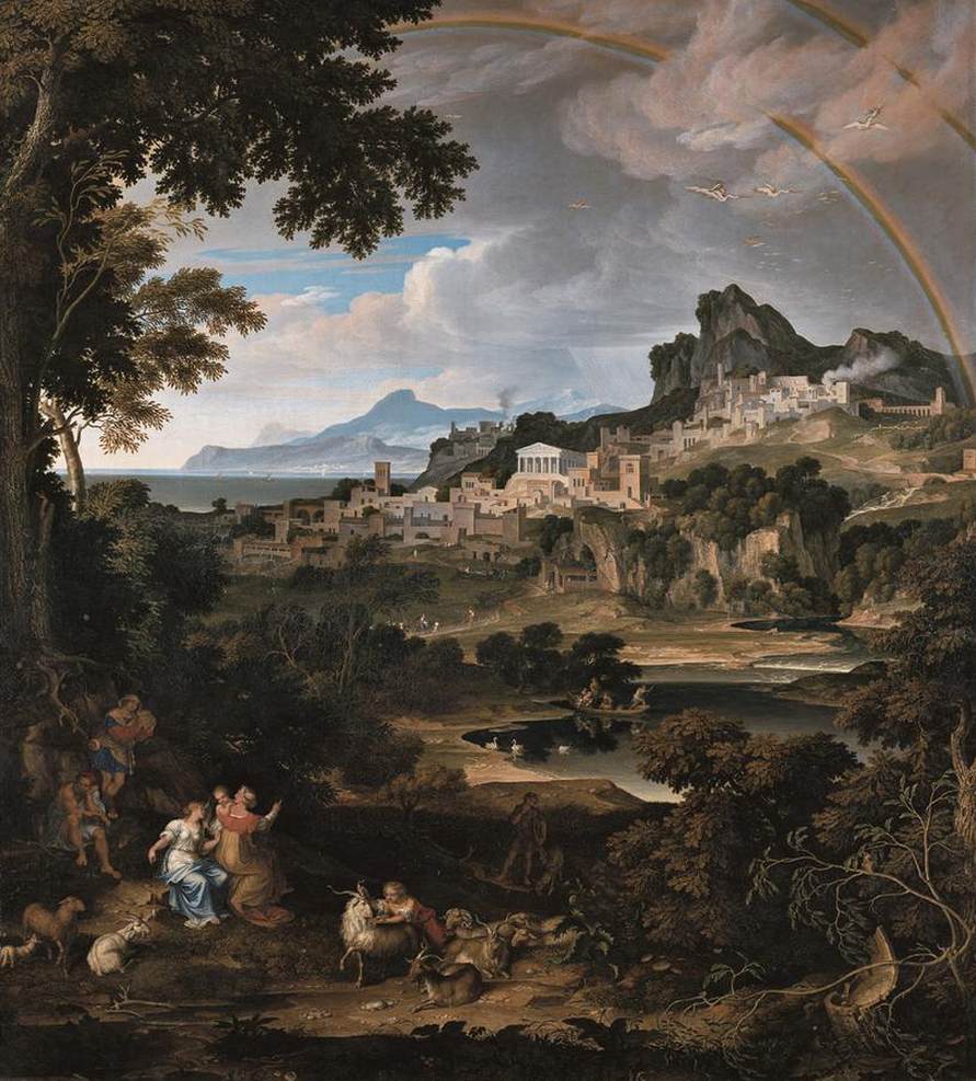 Heroic Landscape with Rainbow by KOCH, Joseph Anton