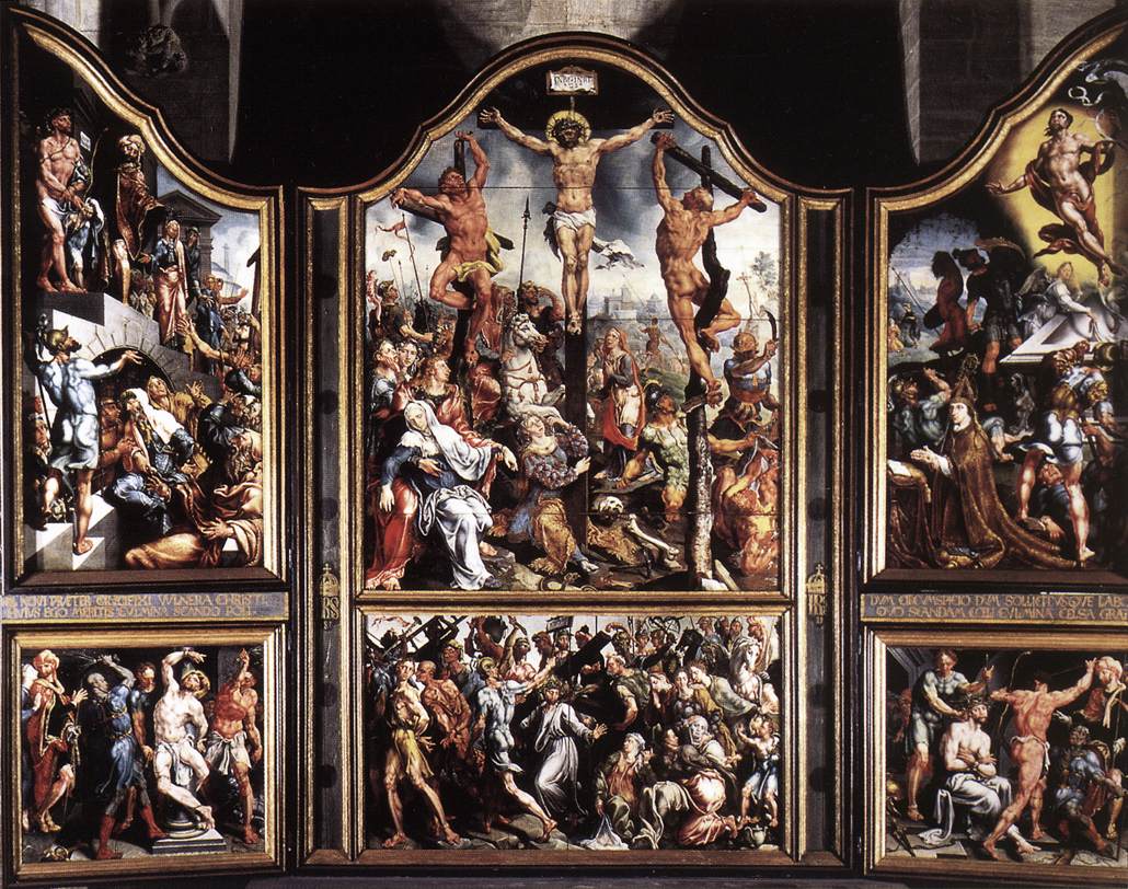 Triptych by HEEMSKERCK, Maerten van