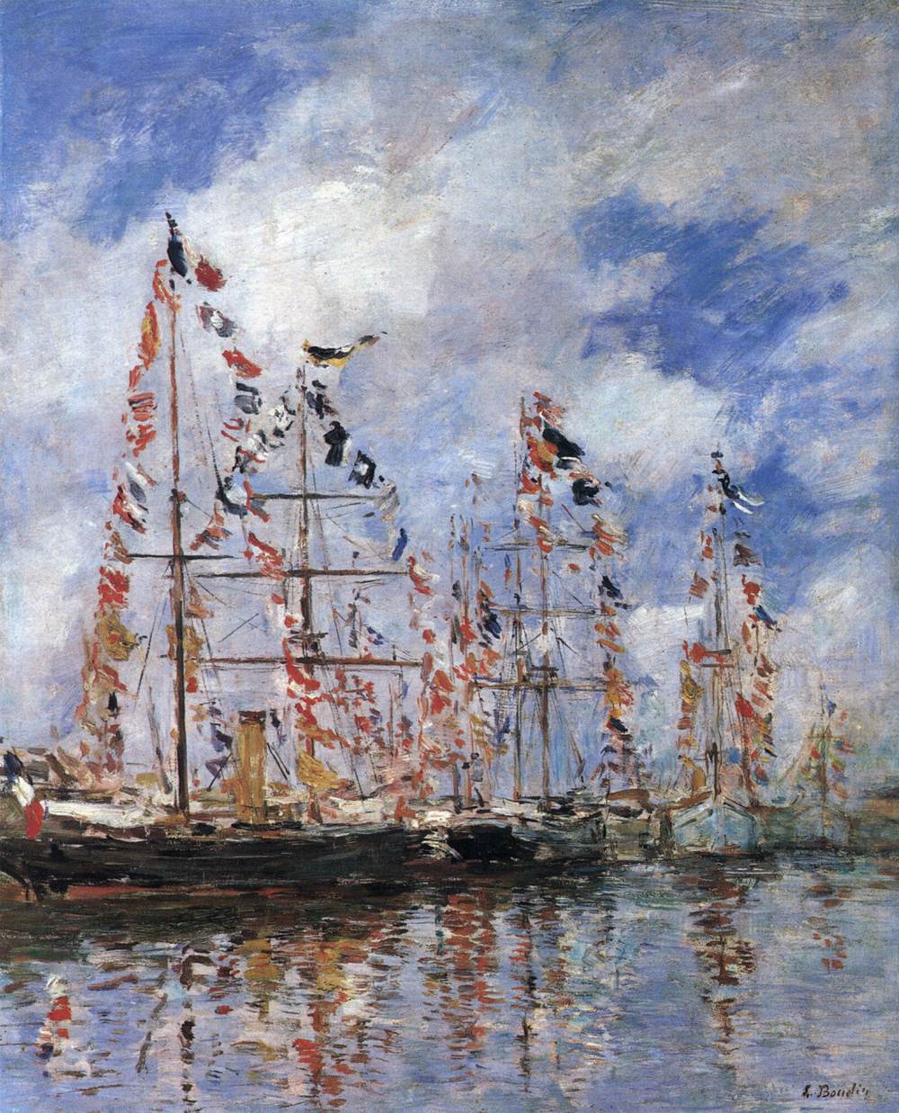 Sailing Ships at Deauville by