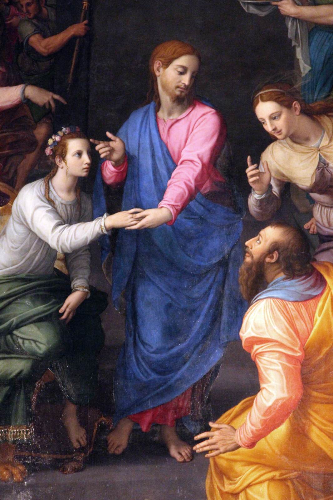 Raising of the Daughter of Jairus (detail) by