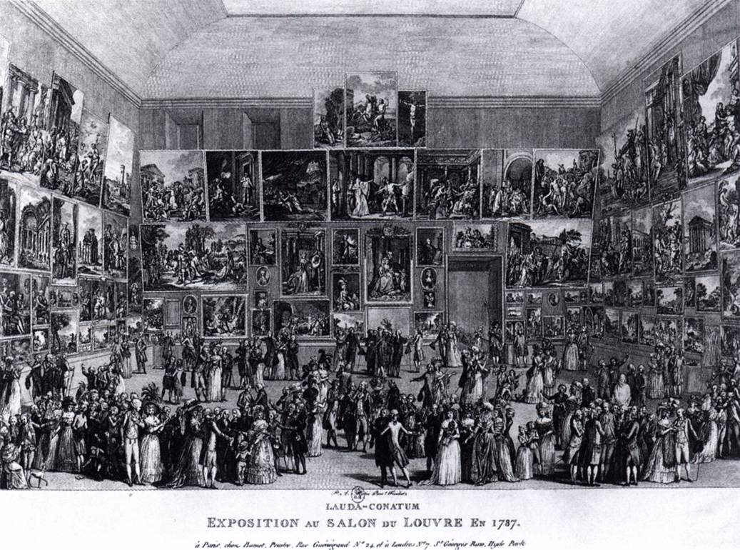 Exposition au Salon du Louvre en 1787 by