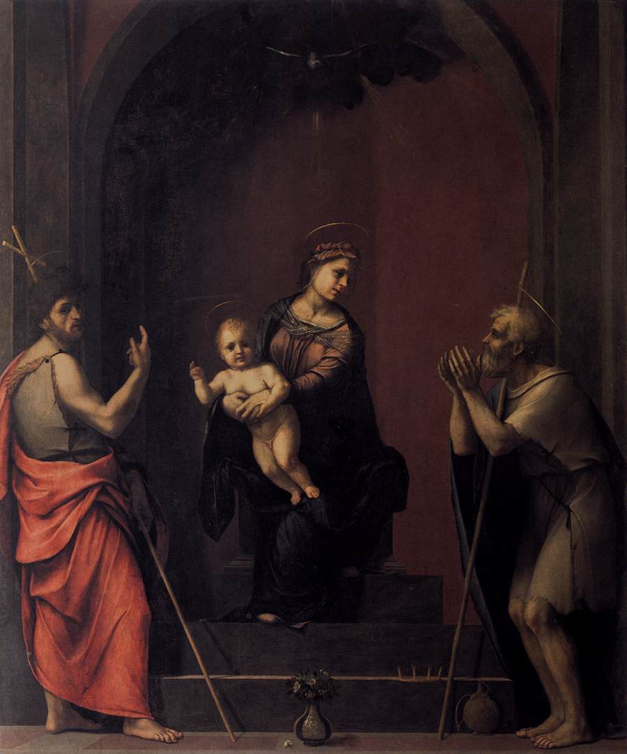 Virgin and Child with Sts John the Baptist and Job by