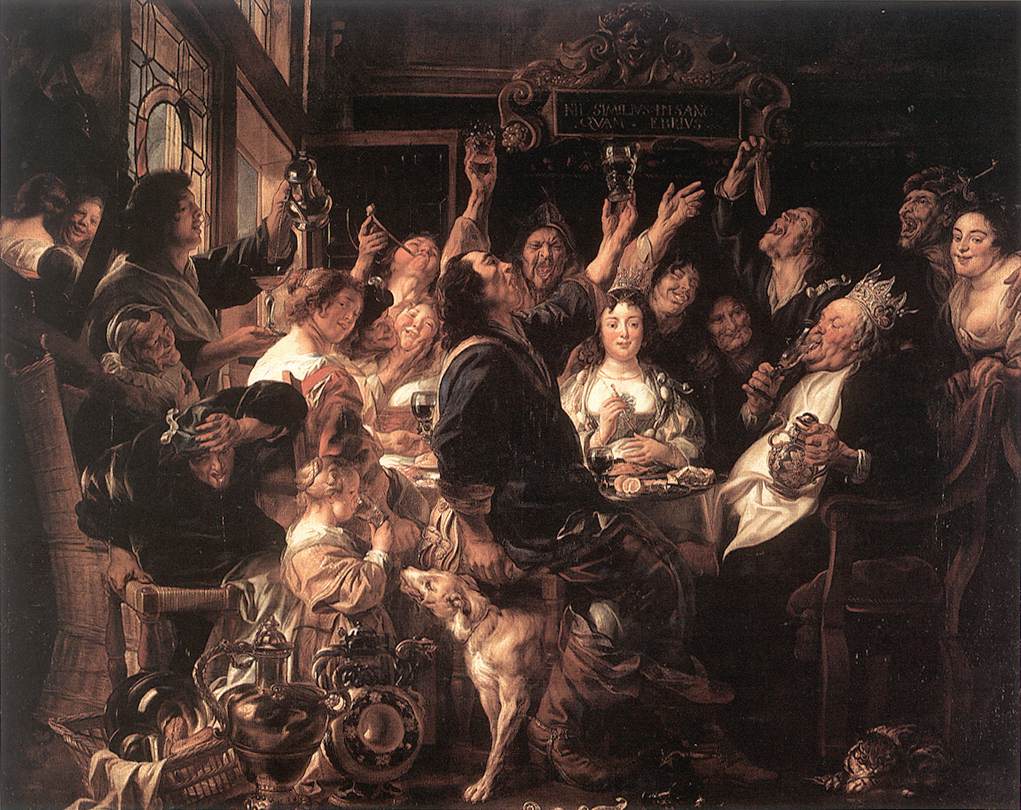 The Bean King by JORDAENS, Jacob