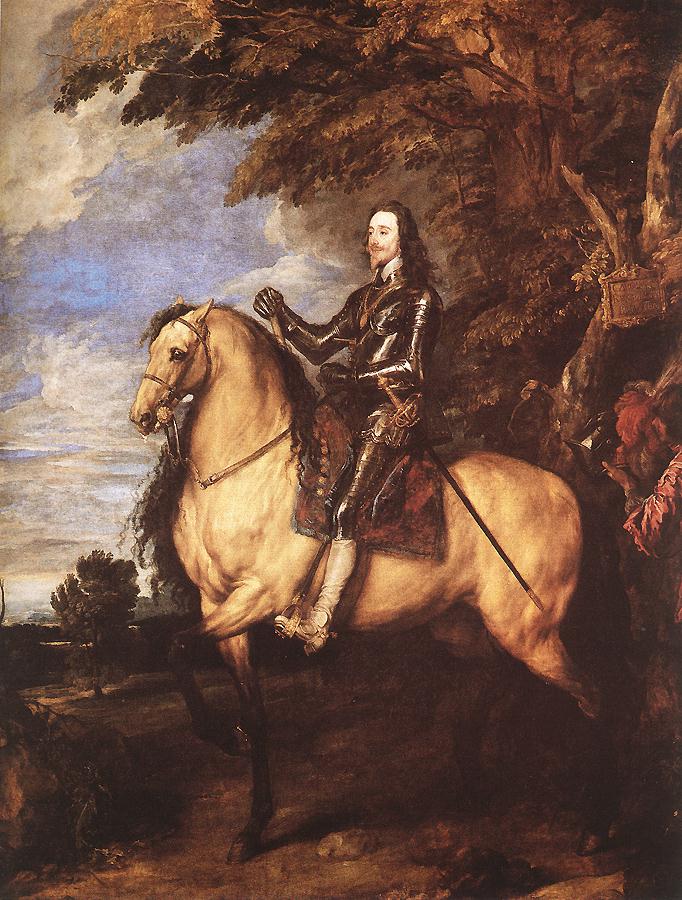 Charles I on Horseback by DYCK, Sir Anthony van