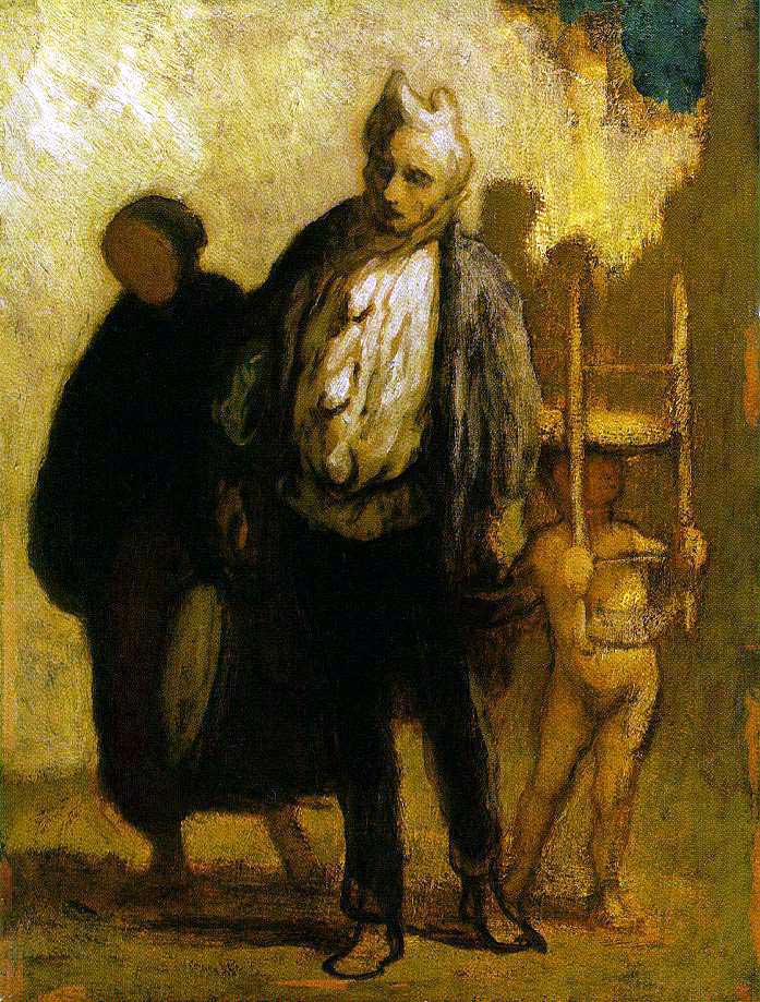 Wandering Saltimbanques by DAUMIER, Honoré