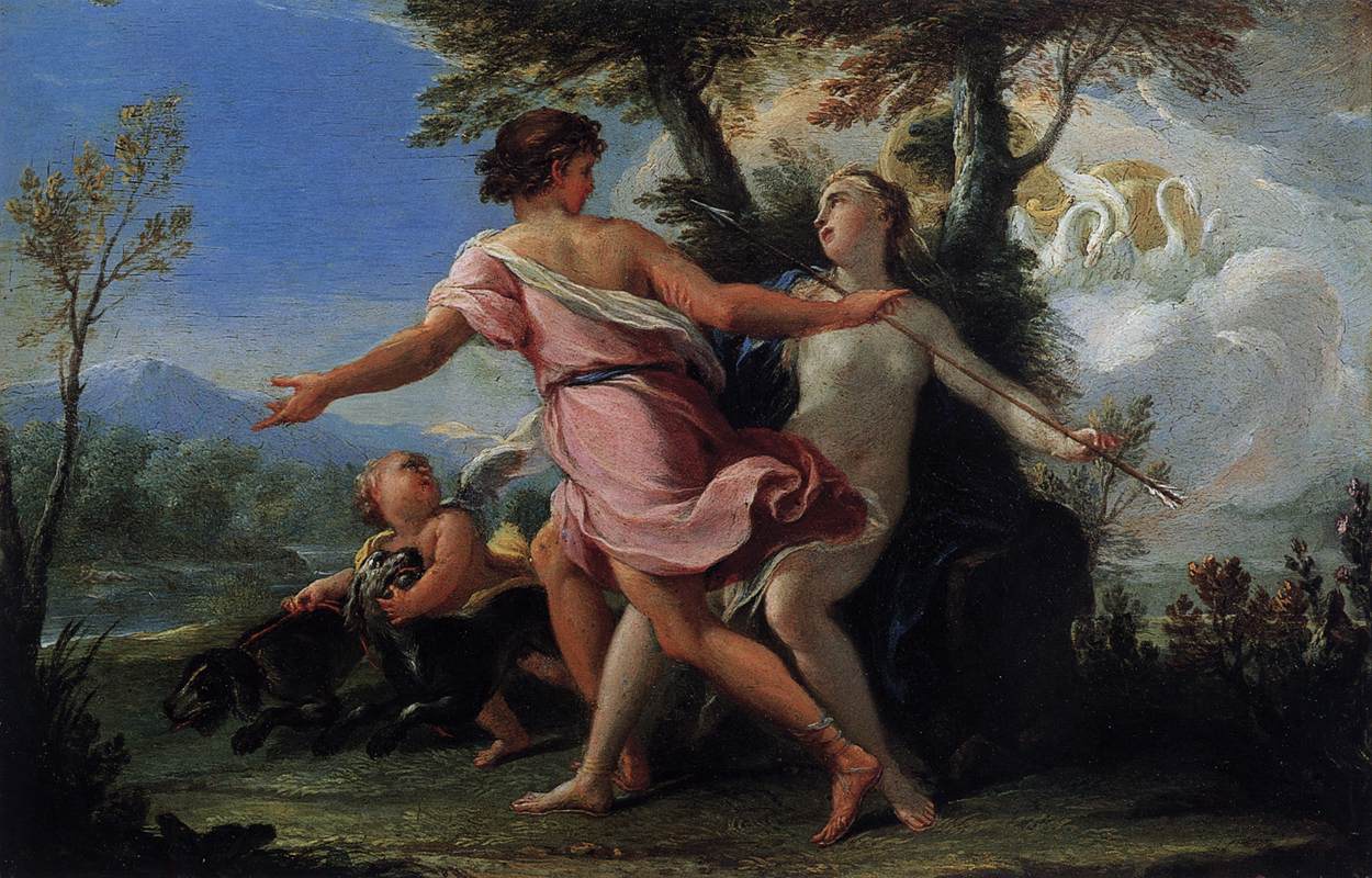 Venus and Adonis by LAURI, Filippo