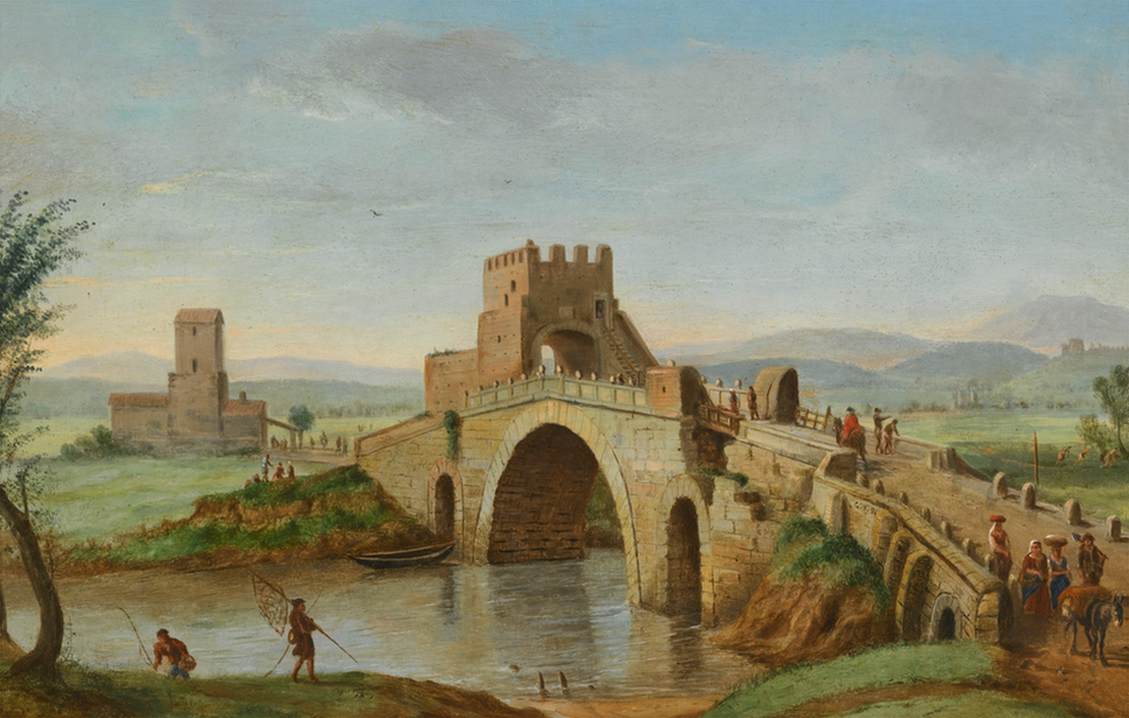 Rome: A View of the Ponte Salario by WITTEL, Caspar Andriaans van