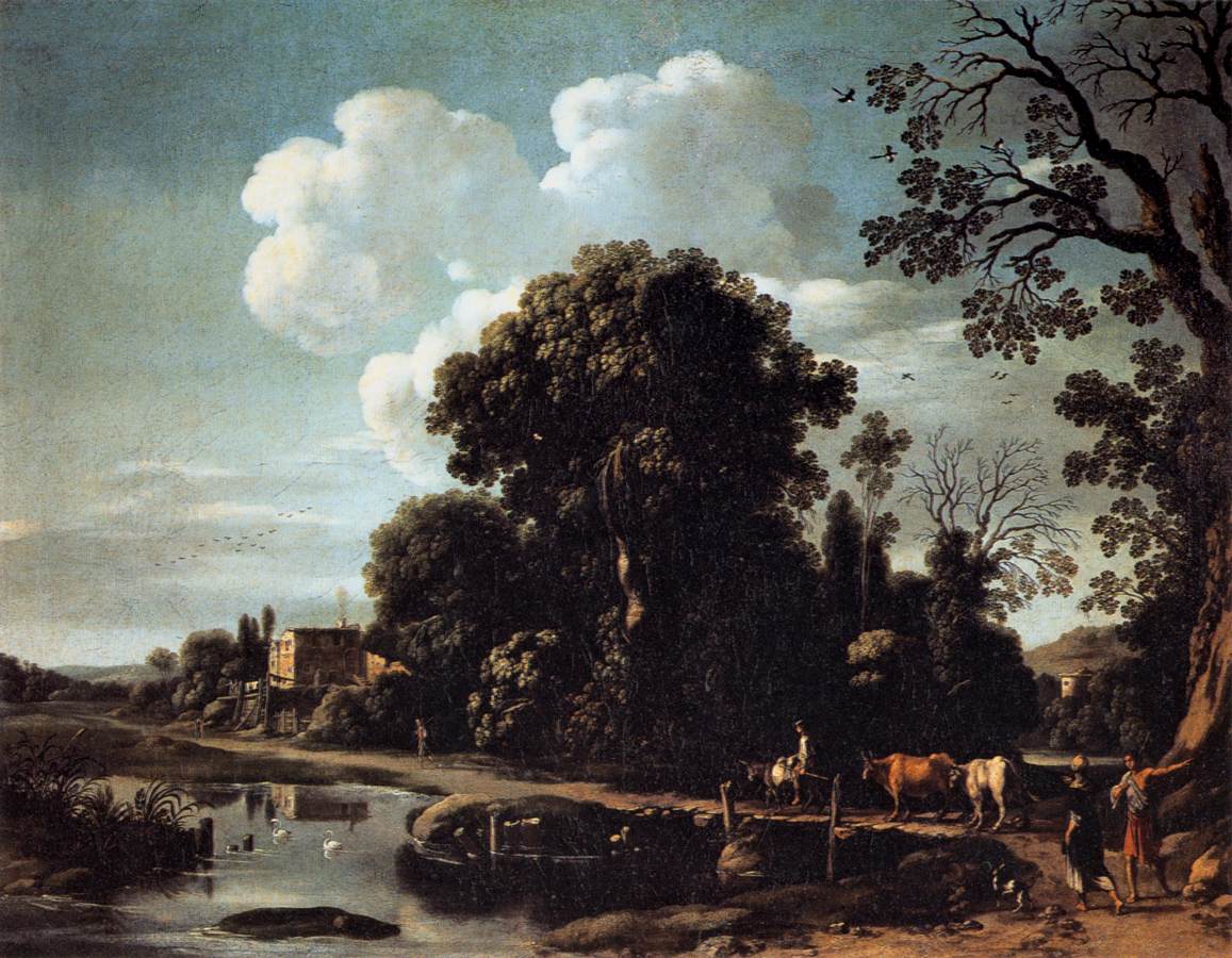 River Landscape by NAPOLETANO, Filippo