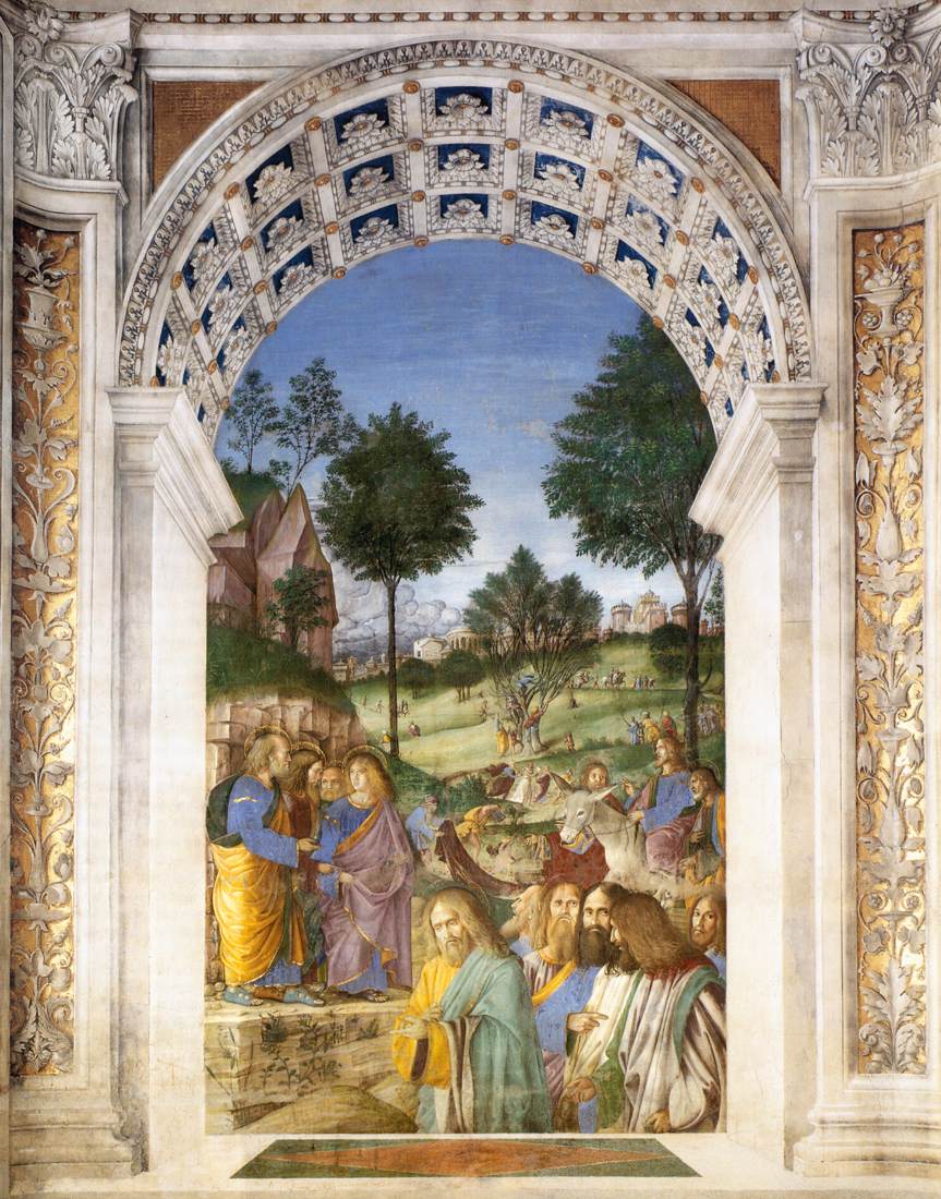 Christ's Entry into Jerusalem by MELOZZO DA FORLI