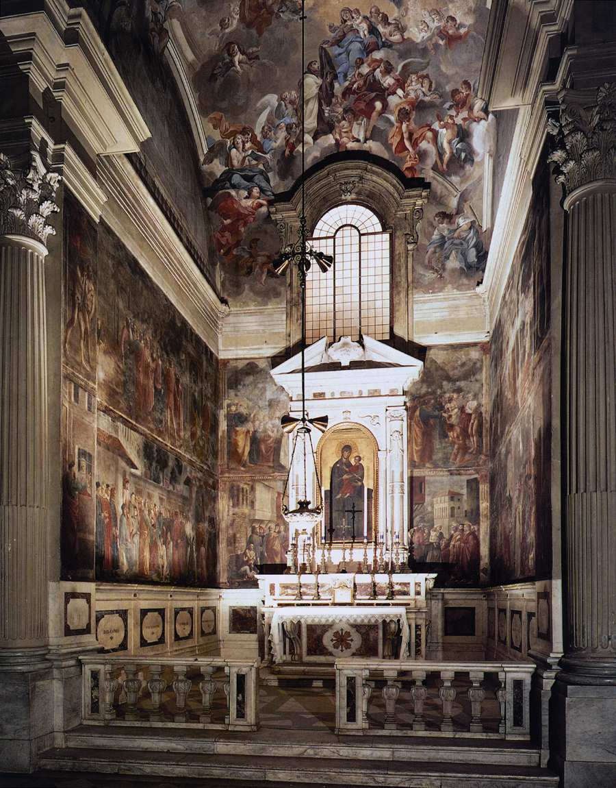 View of the Cappella Brancacci (before restoration) by MASACCIO