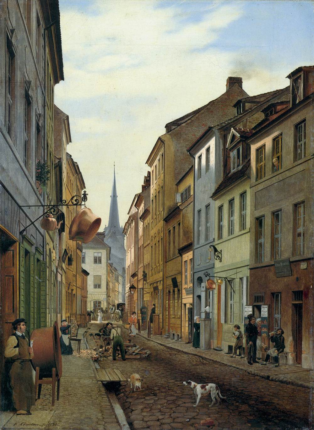 The Parochialstrasse in Berlin by GÄRTNER, Eduard