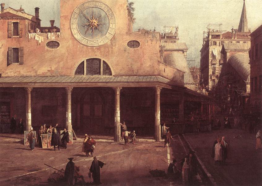 San Giacomo di Rialto (detail) by CANALETTO