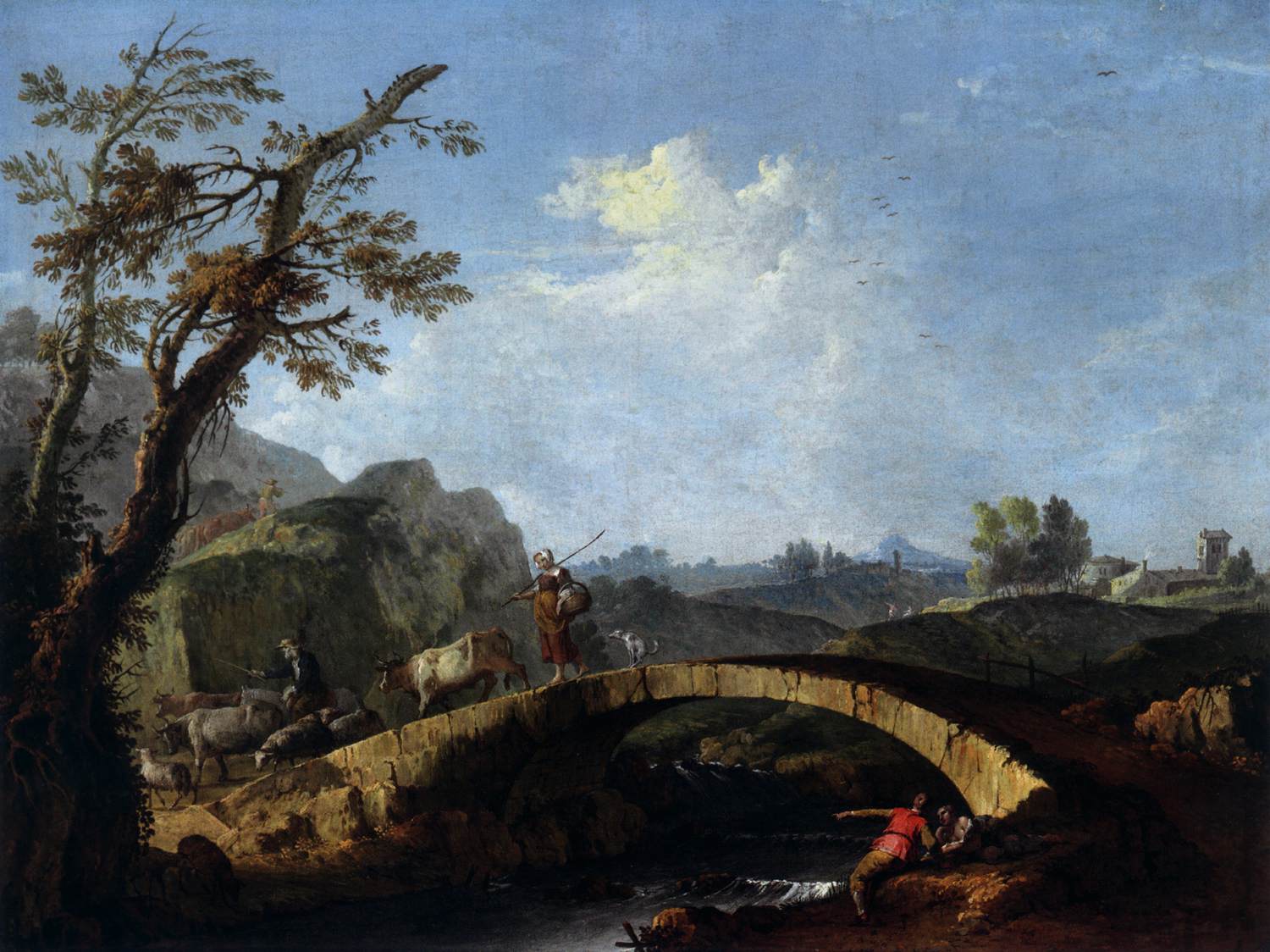 Landscape with Bridge by